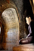 Bagan Myanmar. Buddha statue of the Thambula Temple. 